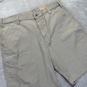 Carhartt Shorts Mens 42 Beige‎ Loose Original Fit Carpenter Workwear 11" Inseam